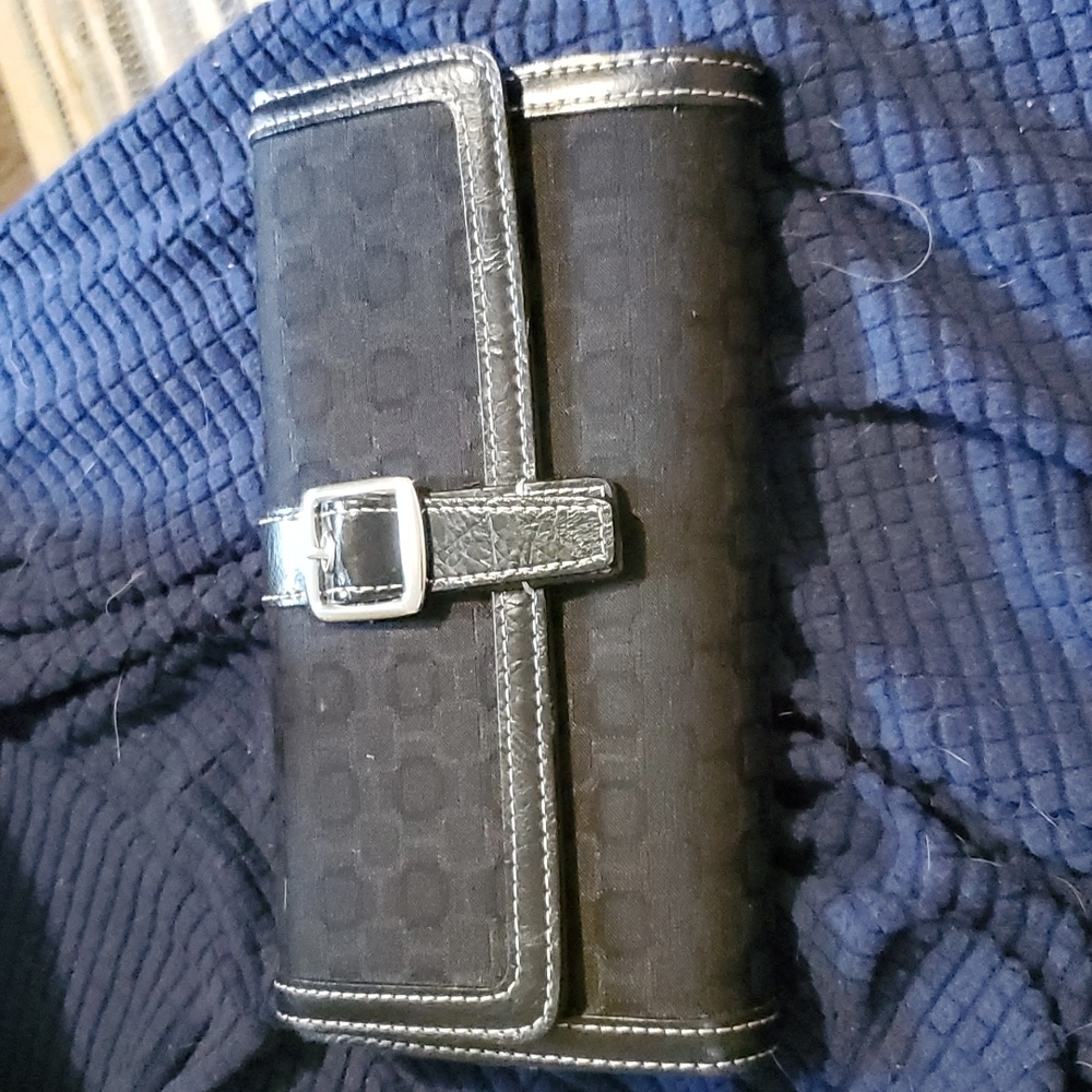 Black fabric wallet